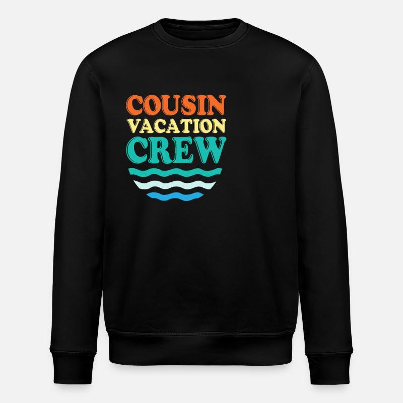 Cousin Crew - Stanley/Stella Unisex Bio-Sweatshirt ROLLER - Schwarz