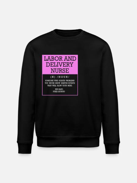 Entbindung Hebamme - Stanley/Stella Unisex Bio-Sweatshirt ROLLER - Schwarz