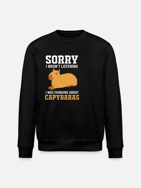 Capybara Capibara - Stanley/Stella ROLLER Unisex Organic Sweatshirt - black
