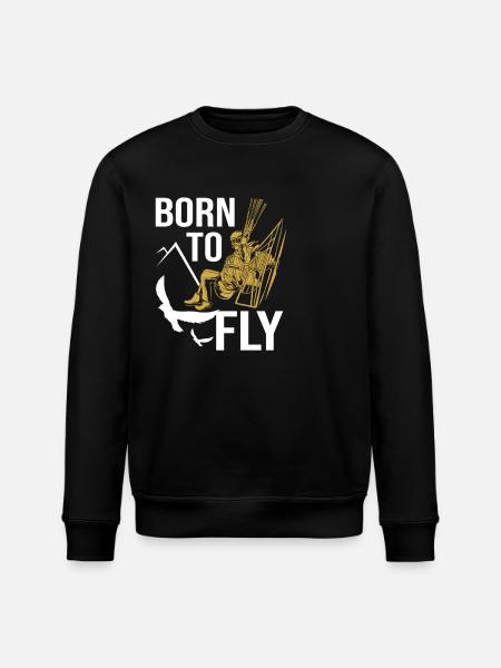 Gleitschirm Gleitschirmfliegen Paragliding - Stanley/Stella ROLLER Unisex Organic Sweatshirt - black
