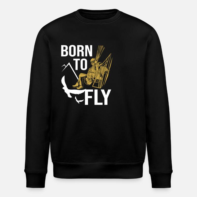 Gleitschirm Gleitschirmfliegen Paragliding - Stanley/Stella ROLLER Unisex Organic Sweatshirt - black
