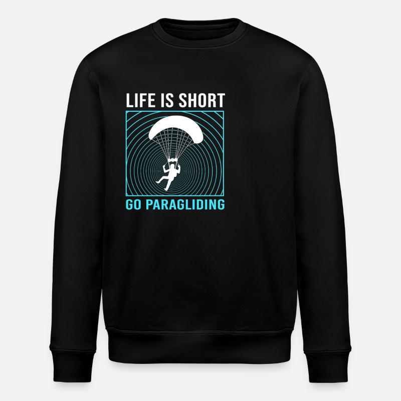 Skydive Paragliding - Stanley/Stella ROLLER Unisex Organic Sweatshirt - black