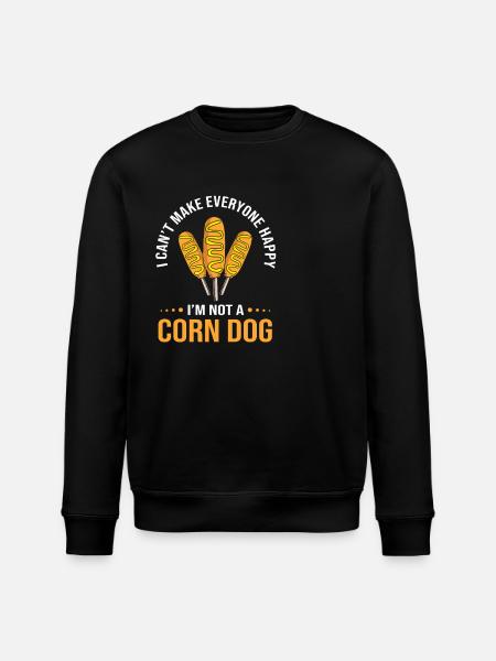 Corn dog - Stanley/Stella ROLLER Unisex Organic Sweatshirt - black