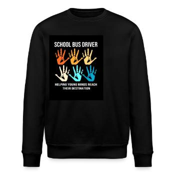 Schulbus Busfahrer Schulbusfahrer - Stanley/Stella Unisex Bio-Sweatshirt ROLLER - Schwarz - Vorne - Nik (191cm)