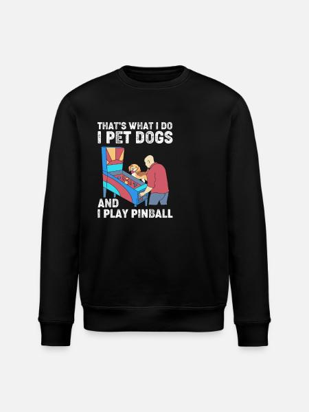 Flipper Pinball - Stanley/Stella ROLLER Unisex Organic Sweatshirt - black