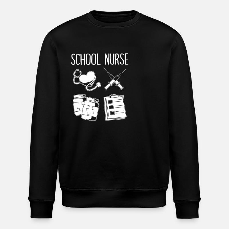 Krankenschwester Schule - Stanley/Stella Unisex Bio-Sweatshirt ROLLER - Schwarz