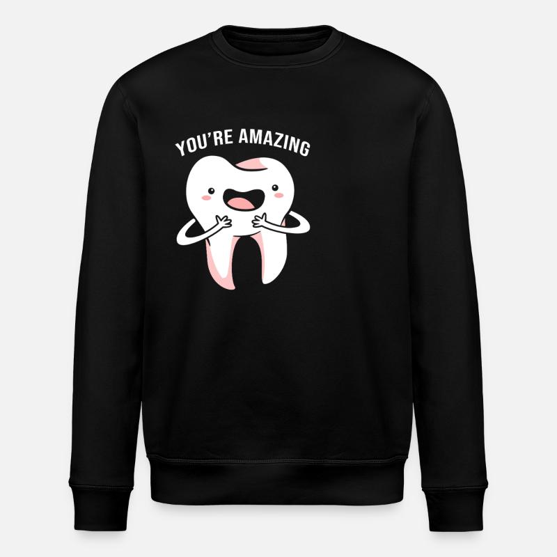 Dental Dentist Receptionist Dentist - Stanley/Stella ROLLER Unisex Organic Sweatshirt - black