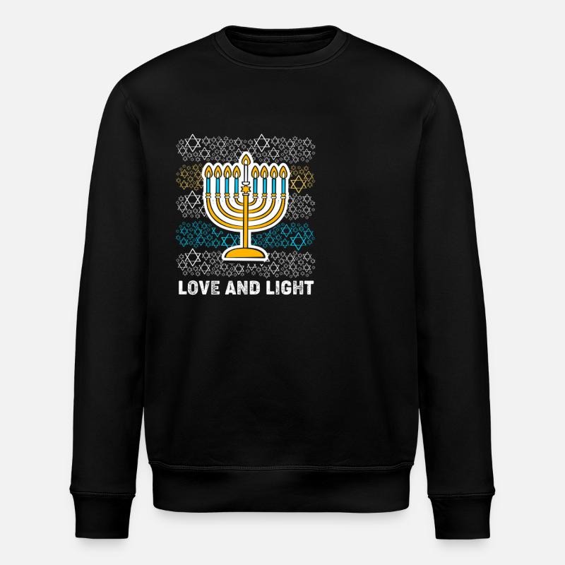 Hanukkah Chanukkah Hanukah - Stanley/Stella ROLLER Unisex Organic Sweatshirt - black