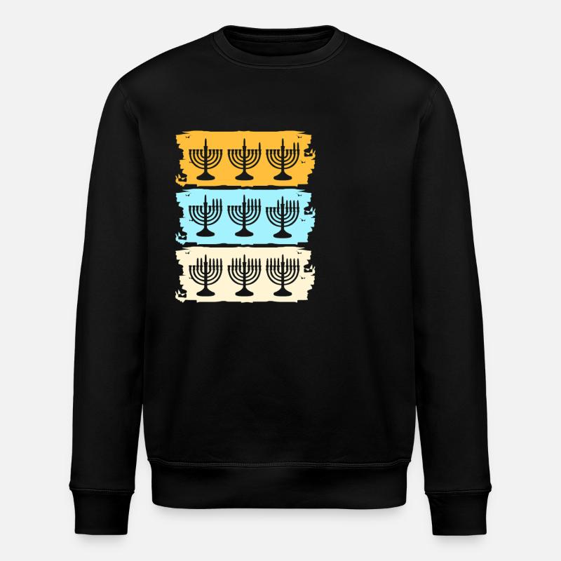 Hanukah Hanukkah Chanukkah - Stanley/Stella Unisex Bio-Sweatshirt ROLLER - Schwarz