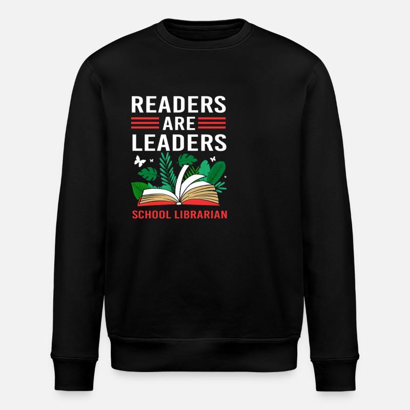 Lesen Bibliothek Leseratte - Stanley/Stella Unisex Bio-Sweatshirt ROLLER - Schwarz