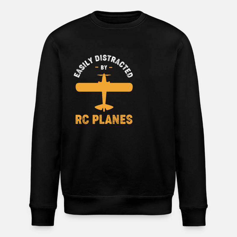 Modellflugzeug Modellflug - Stanley/Stella Unisex Bio-Sweatshirt ROLLER - Schwarz