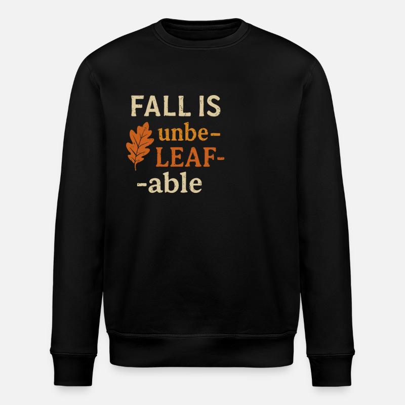 Autumn is incredible - Stanley/Stella ROLLER Unisex Organic Sweatshirt - black