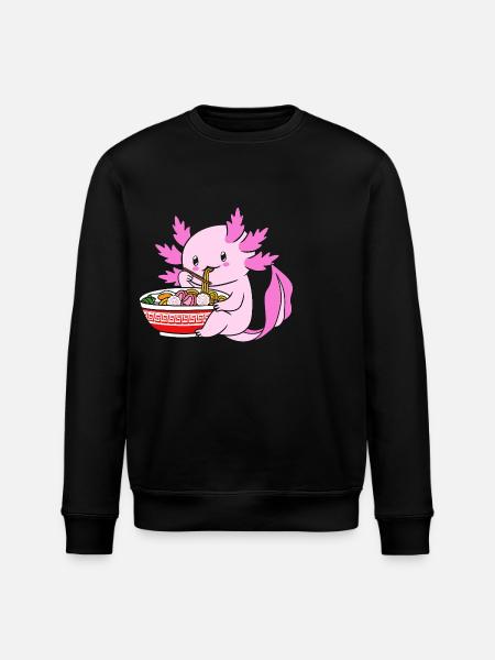 Axolotl Ramen - Stanley/Stella ROLLER Unisex Organic Sweatshirt - black