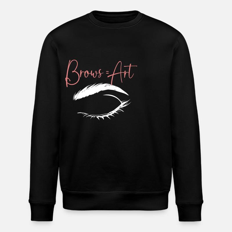 Microblading Maquillage Esthétique Esthéticienne - Sweat bio ROLLER Stanley/Stella Unisexe - noir
