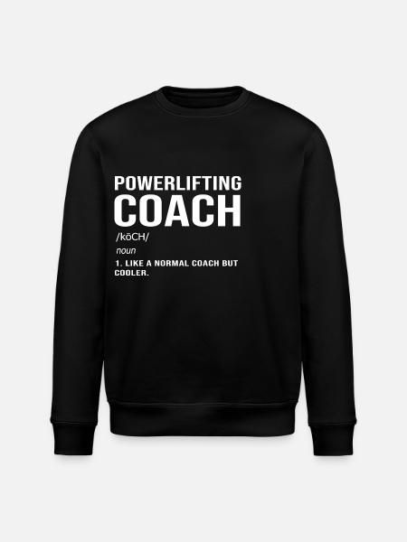Deadlift Gym Fitness Workout Dumbbell Bodybuilder - Stanley/Stella ROLLER Unisex Organic Sweatshirt - black