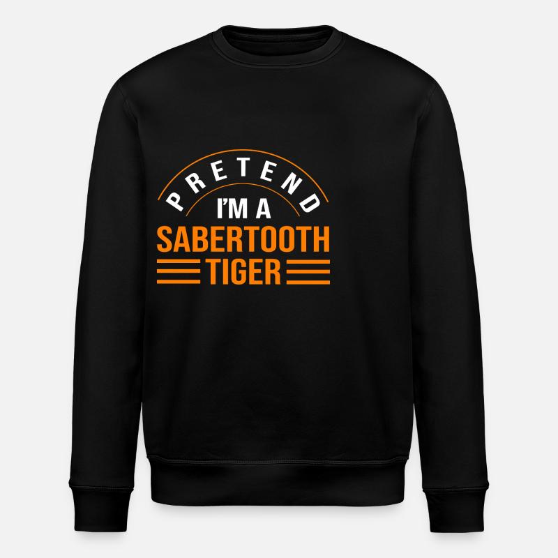 Urzeit Säbelzahntiger - Stanley/Stella Unisex Bio-Sweatshirt ROLLER - Schwarz