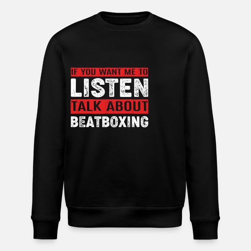 Beatbox - Stanley/Stella ROLLER Unisex Organic Sweatshirt - black