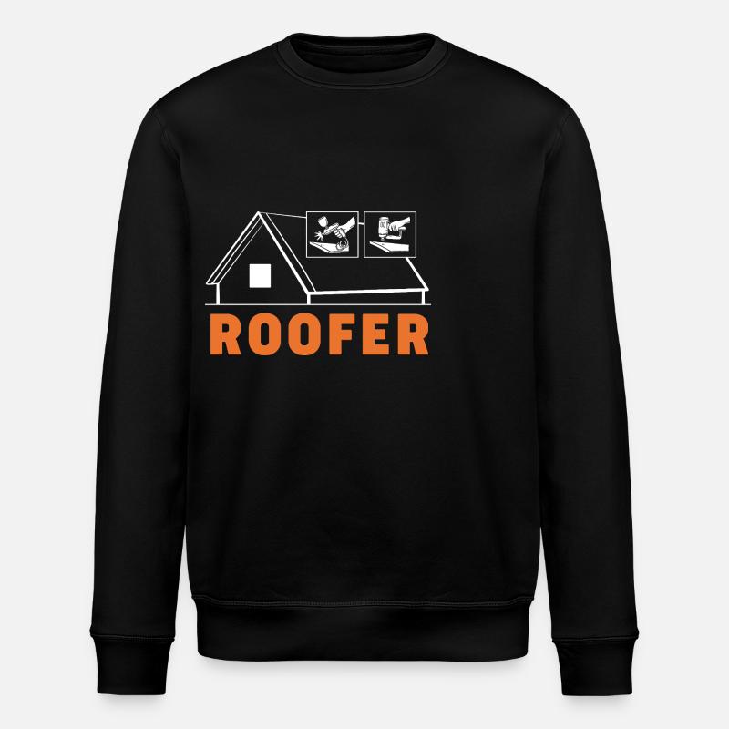 Couvreur - Sweat bio ROLLER Stanley/Stella Unisexe - noir