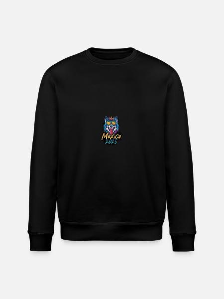Mexiko 2025 Party Wolf - Stanley/Stella Unisex Bio-Sweatshirt ROLLER - Schwarz