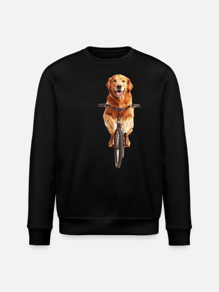 Golden Retriever - Stanley/Stella Unisex Bio-Sweatshirt ROLLER - Schwarz