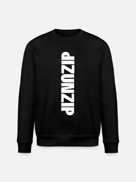 ZIP/UNZIP WHITE - Stanley/Stella ROLLER Unisex Organic Sweatshirt - black