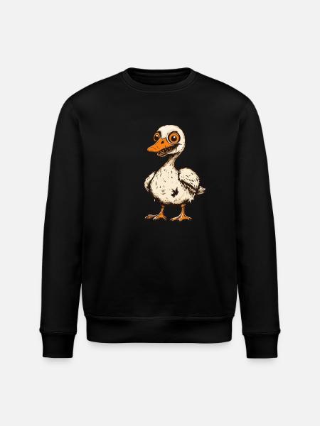 Goose Halloween Zombie - Stanley/Stella ROLLER Unisex Organic Sweatshirt - black