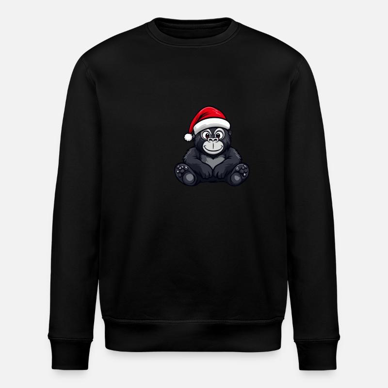 Gorille Weihnachten Noël - Sweat bio ROLLER Stanley/Stella Unisexe - noir