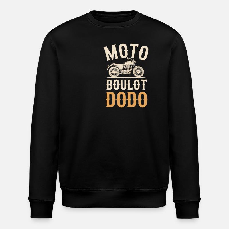 Moto, Boulot, Dodo - Sweat bio ROLLER Stanley/Stella Unisexe - noir