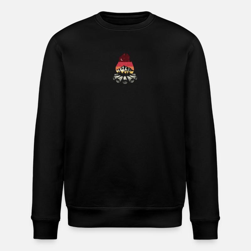 Feu de camp Sunset Pines - Sweat bio ROLLER Stanley/Stella Unisexe - noir
