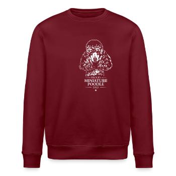 Miniature Poodle Dad Hunde Zwergpudel Wilsigns - Stanley/Stella Unisex Bio-Sweatshirt ROLLER - Burgunderrot - Vorne - Nik (191cm)
