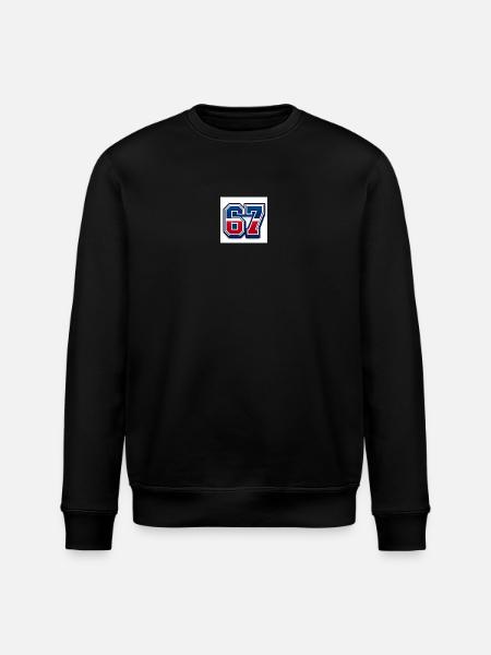 67 Patriotic Number - Stanley/Stella ROLLER Unisex Organic Sweatshirt - black