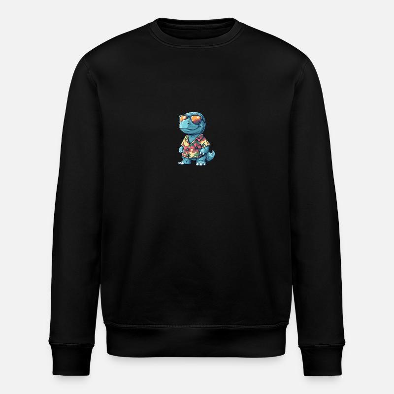 Dinosaure brontosaure été - Sweat bio ROLLER Stanley/Stella Unisexe - noir