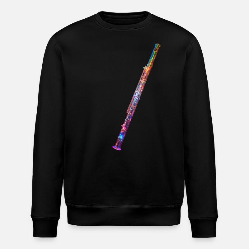 Flûte traversière - Sweat bio ROLLER Stanley/Stella Unisexe - noir