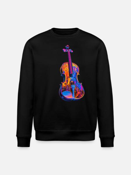 Violin - Stanley/Stella ROLLER Unisex Organic Sweatshirt - black