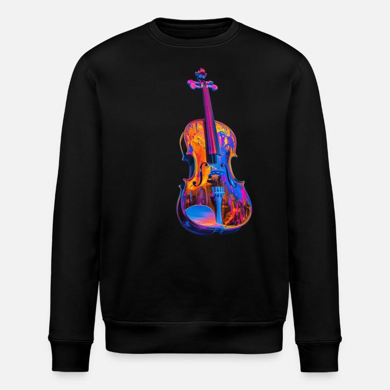 Violin - Stanley/Stella ROLLER Unisex Organic Sweatshirt - black