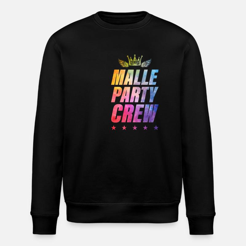 Malle Party Crew - Stanley/Stella ROLLER Unisex Organic Sweatshirt - black