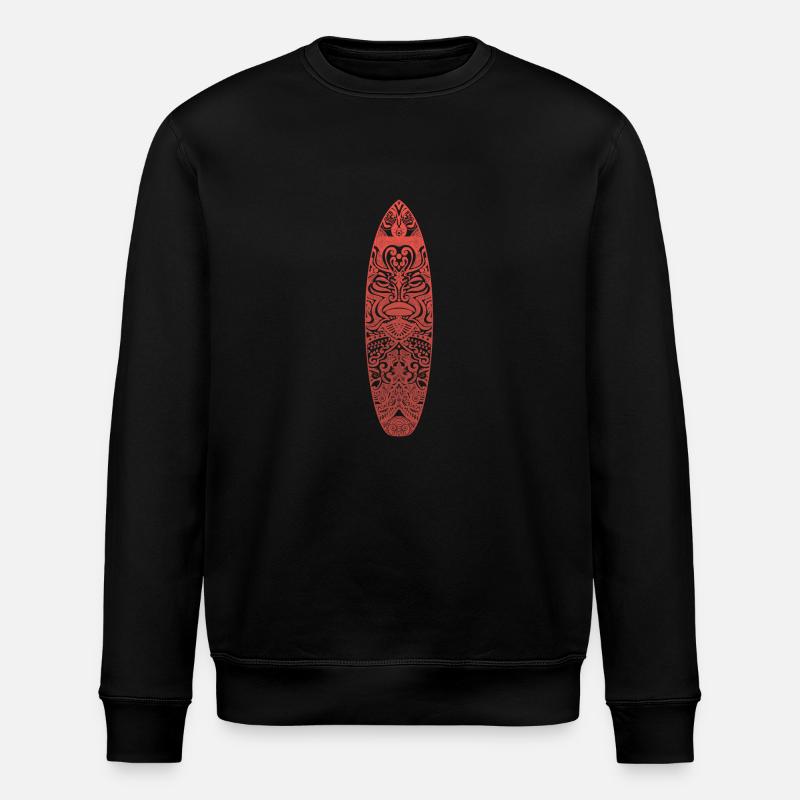 Maori Surf (version rouge) - Sweat bio ROLLER Stanley/Stella Unisexe - noir