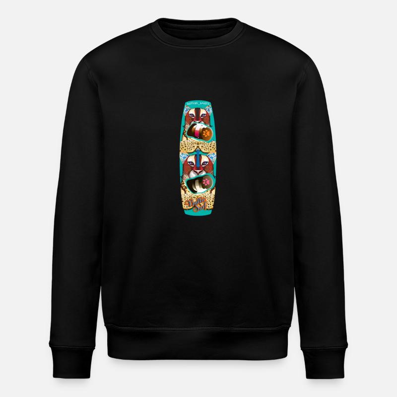 Kitesurfen - Stanley/Stella Unisex Bio-Sweatshirt ROLLER - Schwarz