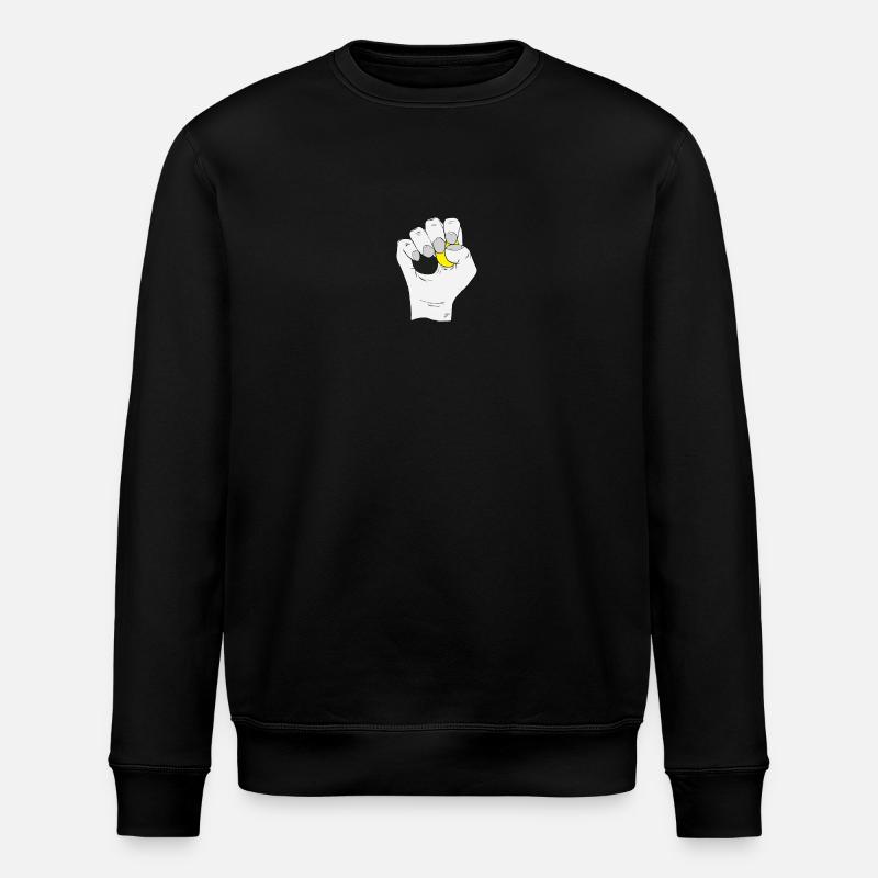 Testicules noir jaune - Sweat bio ROLLER Stanley/Stella Unisexe - noir