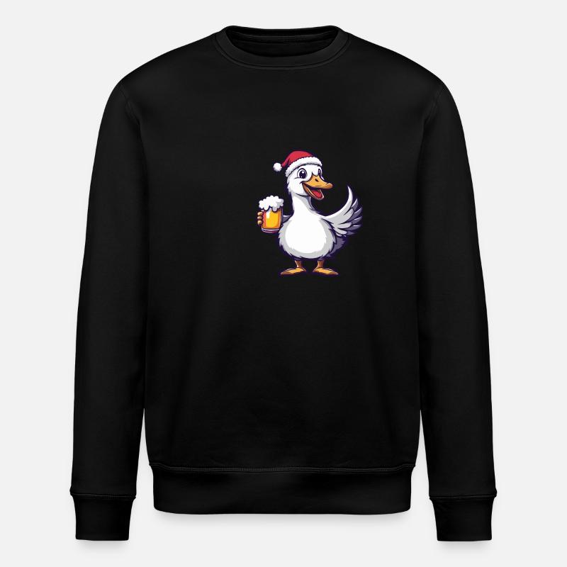 Goose Beer Noël - Sweat bio ROLLER Stanley/Stella Unisexe - noir