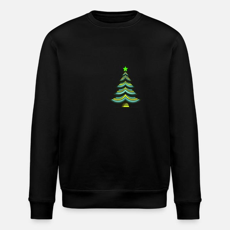 Tannenbaum Weihnachten - Stanley/Stella Unisex Bio-Sweatshirt ROLLER - Schwarz