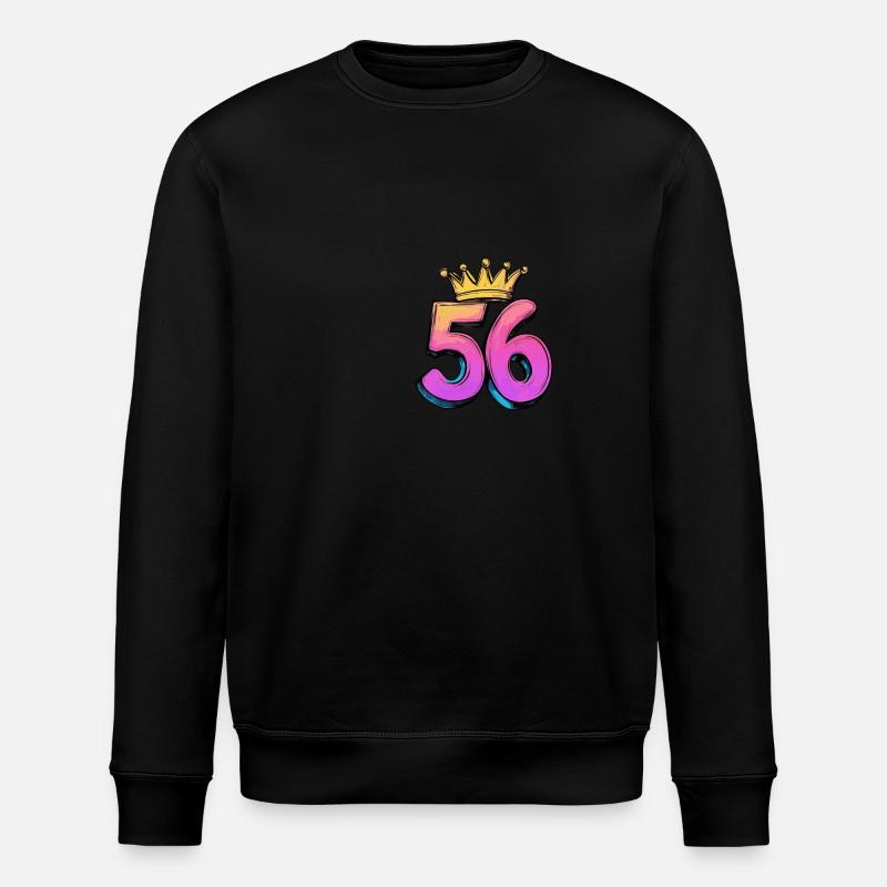 56 Number Krone - Stanley/Stella ROLLER Unisex Organic Sweatshirt - black