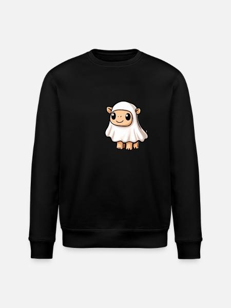 Camel Halloween Funny Ghost - Stanley/Stella ROLLER Unisex Organic Sweatshirt - black