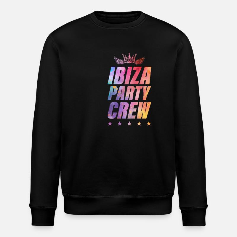 Ibiza Party Crew - Stanley/Stella Unisex Bio-Sweatshirt ROLLER - Schwarz