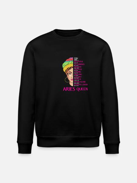 Sternzeichen Widder - Stanley/Stella Unisex Bio-Sweatshirt ROLLER - Schwarz