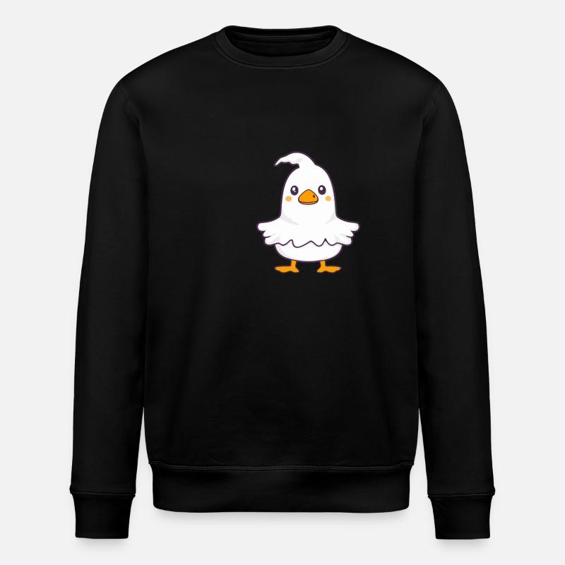 Goose Halloween Funny Ghost - Stanley/Stella ROLLER Unisex Organic Sweatshirt - black