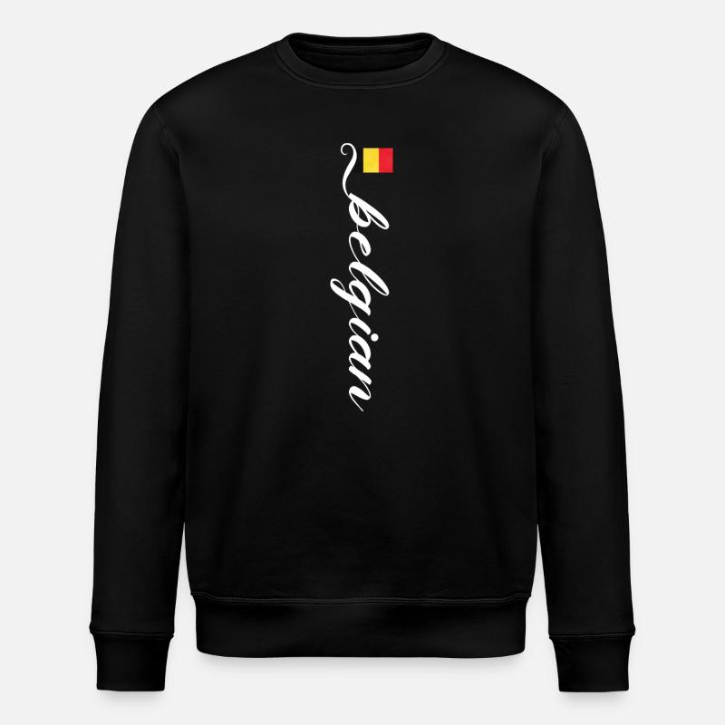 Belgium - Stanley/Stella ROLLER Unisex Organic Sweatshirt - black