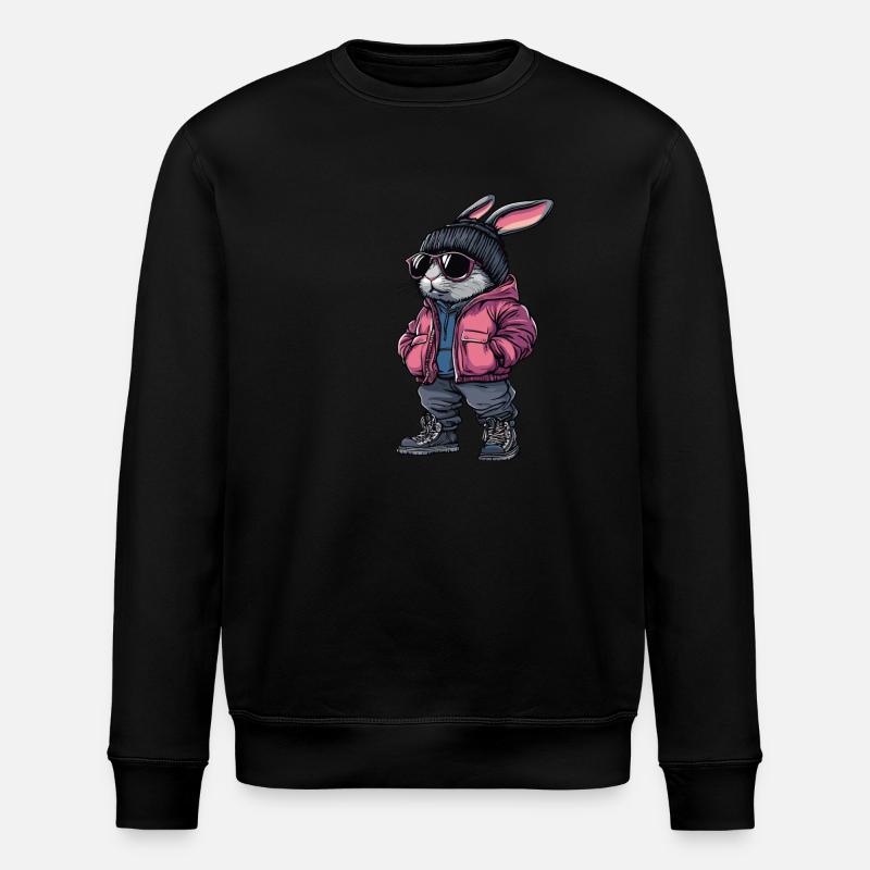 Mode d’hiver Bunny - Sweat bio ROLLER Stanley/Stella Unisexe - noir