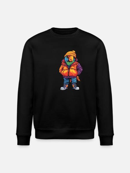 Papagai Mode Hiver - Sweat bio ROLLER Stanley/Stella Unisexe - noir