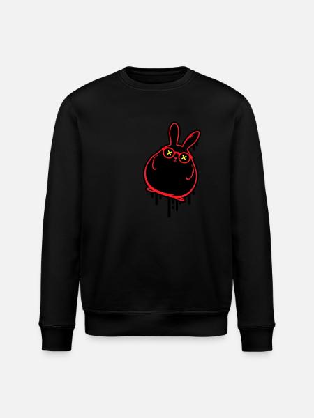 Bunny Funny Easter Easter Bunny - Stanley/Stella ROLLER Unisex Organic Sweatshirt - black